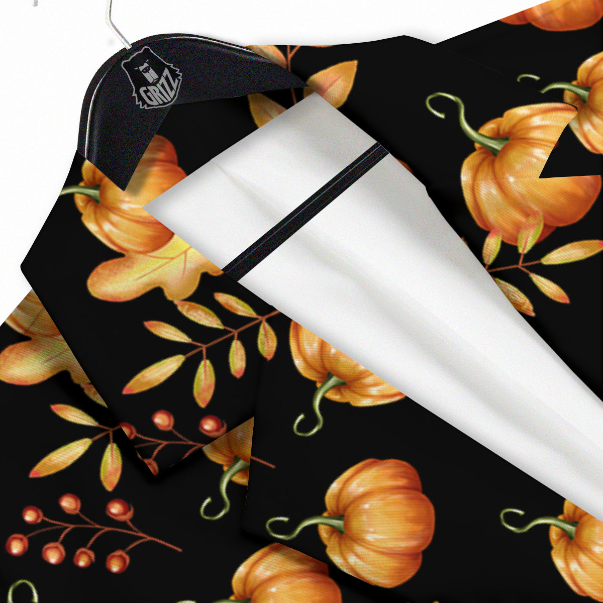Pumpkin Watercolor Print Pattern Men's Sport Coat-grizzshop
