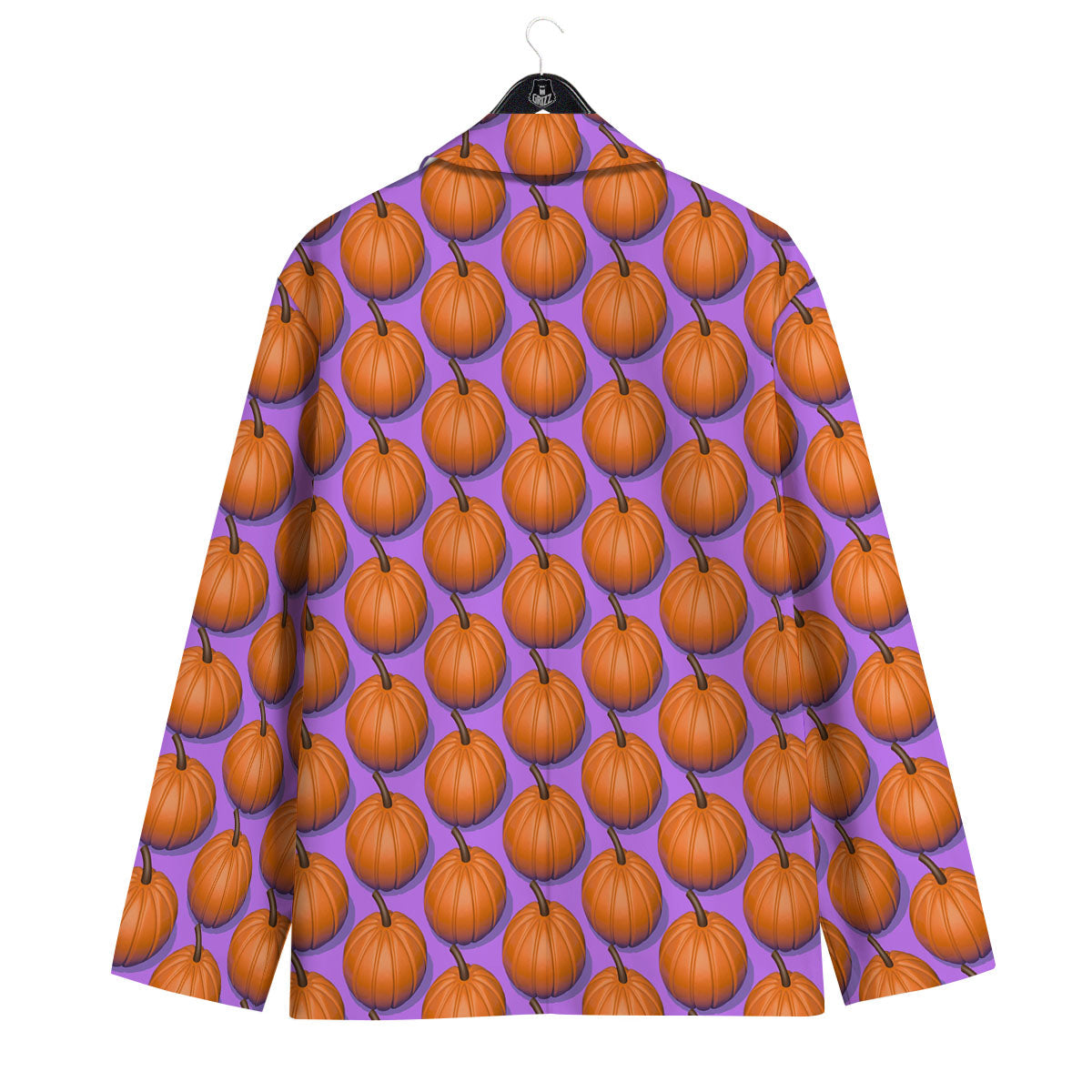 Pumpkin Wave Print Pattern Men's Sport Coat-grizzshop