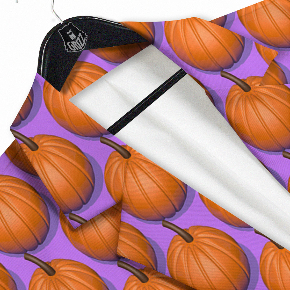 Pumpkin Wave Print Pattern Men's Sport Coat-grizzshop