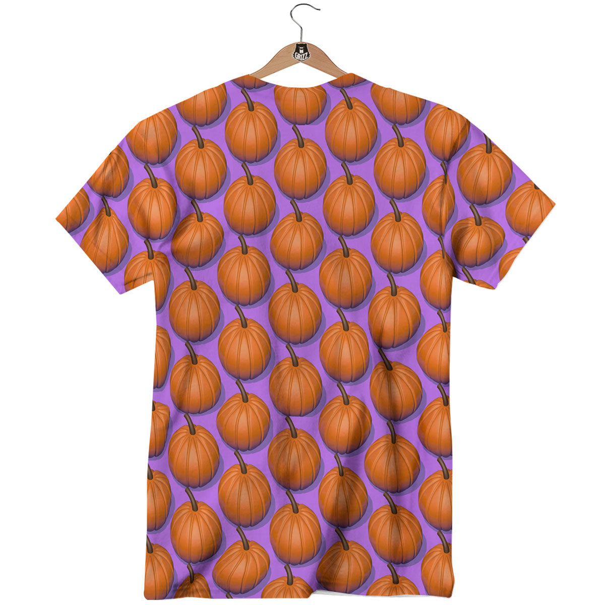 Pumpkin Wave Print Pattern T-Shirt-grizzshop