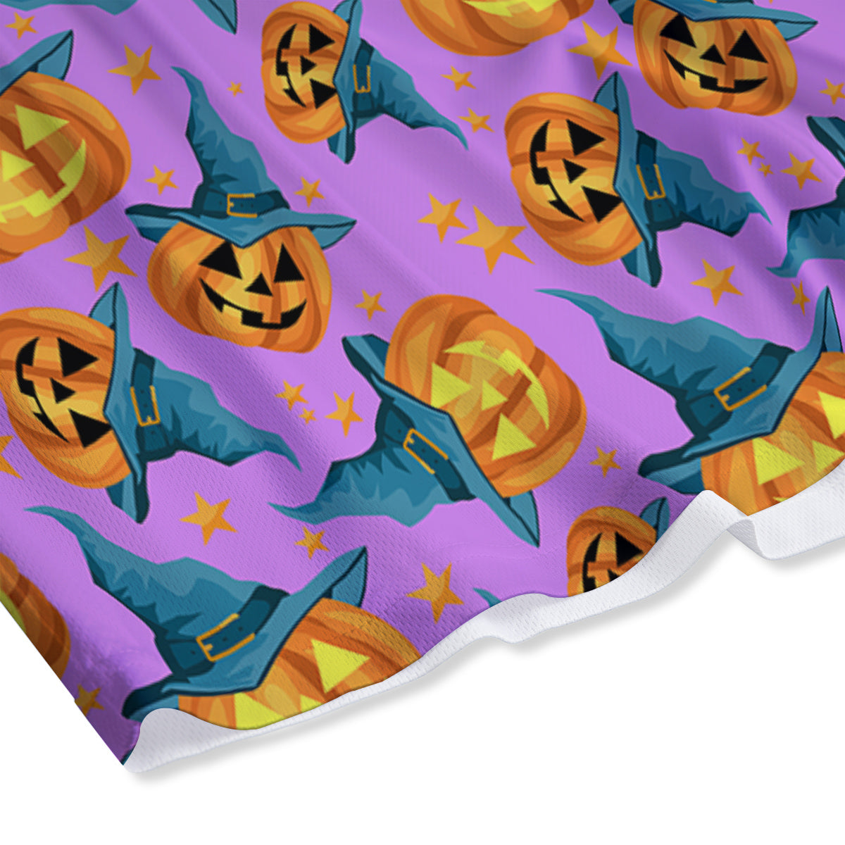 Pumpkin Witch Halloween Cute Print Mesh Shorts