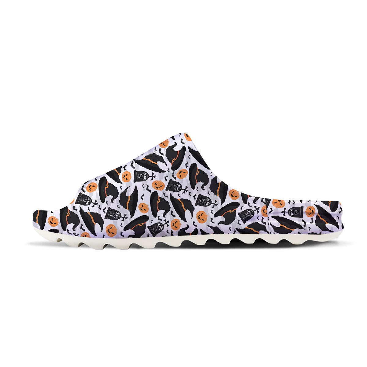 Pumpkin Witch Halloween Print Pattern Sandals-grizzshop