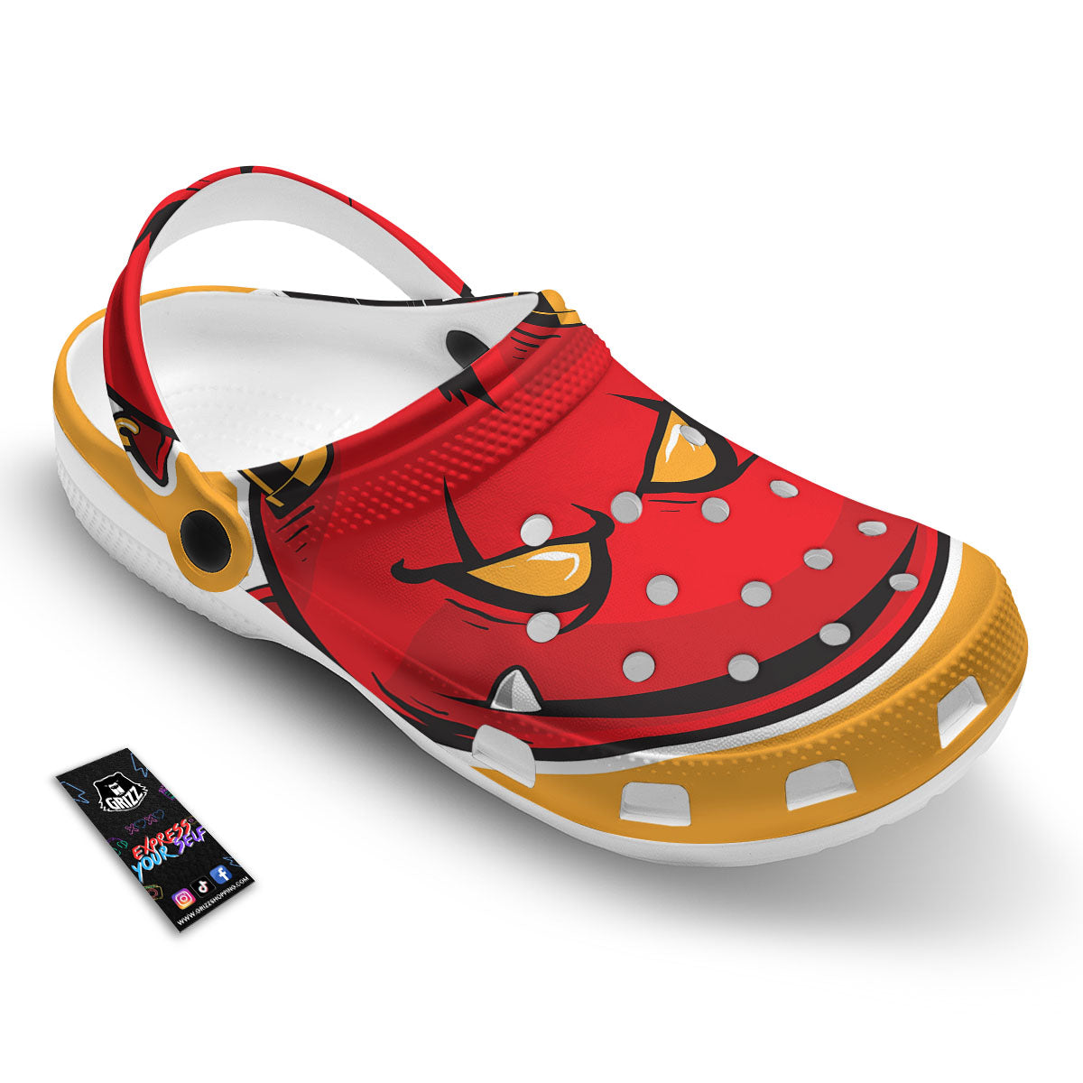 Punk Devil Mohawk Print Clog-grizzshop