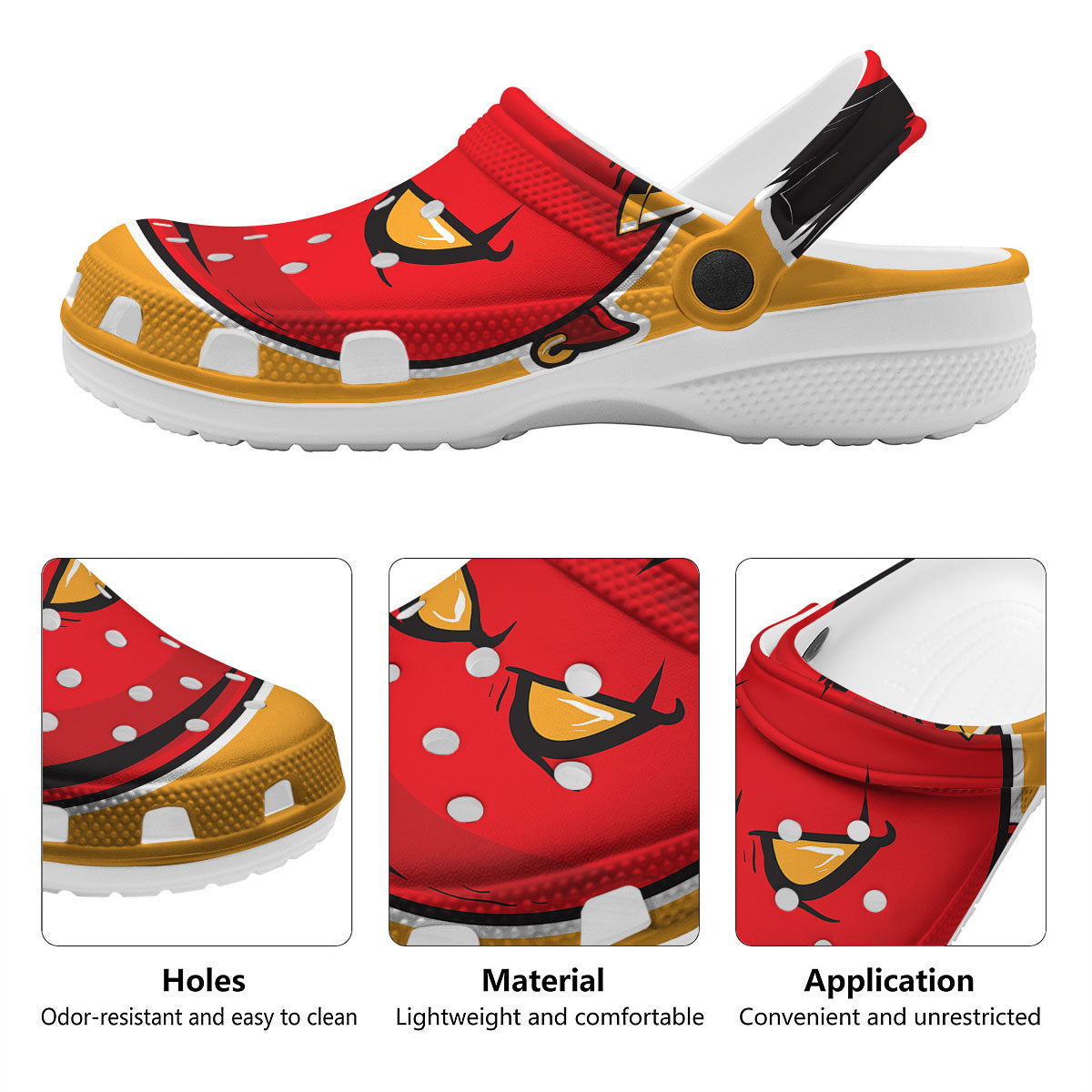 Punk Devil Mohawk Print Clog-grizzshop