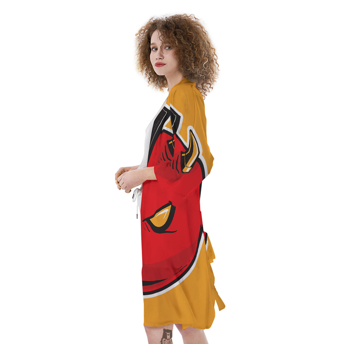 Punk Devil Mohawk Print Kimono-grizzshop