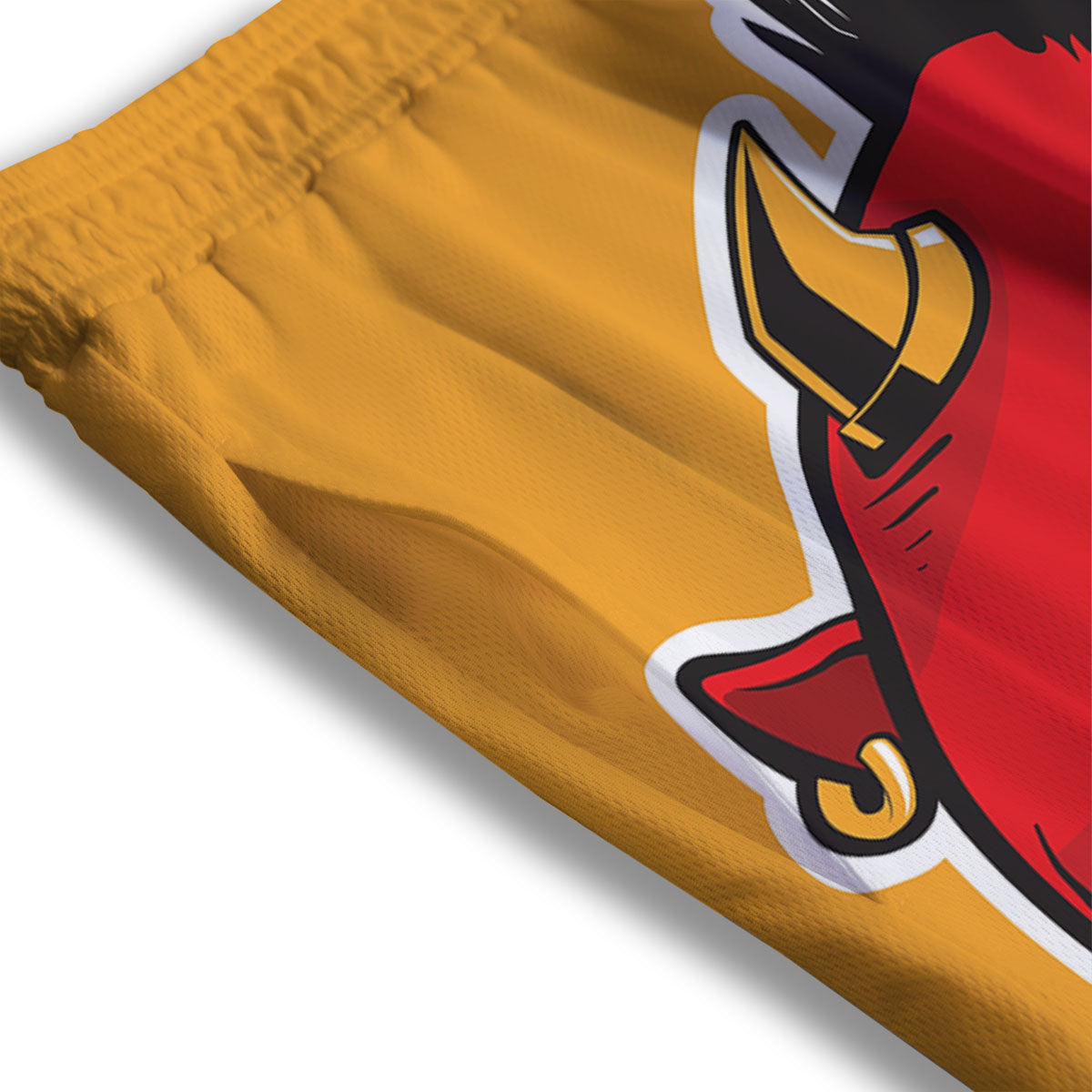 Punk Devil Mohawk Print Mesh Shorts-grizzshop