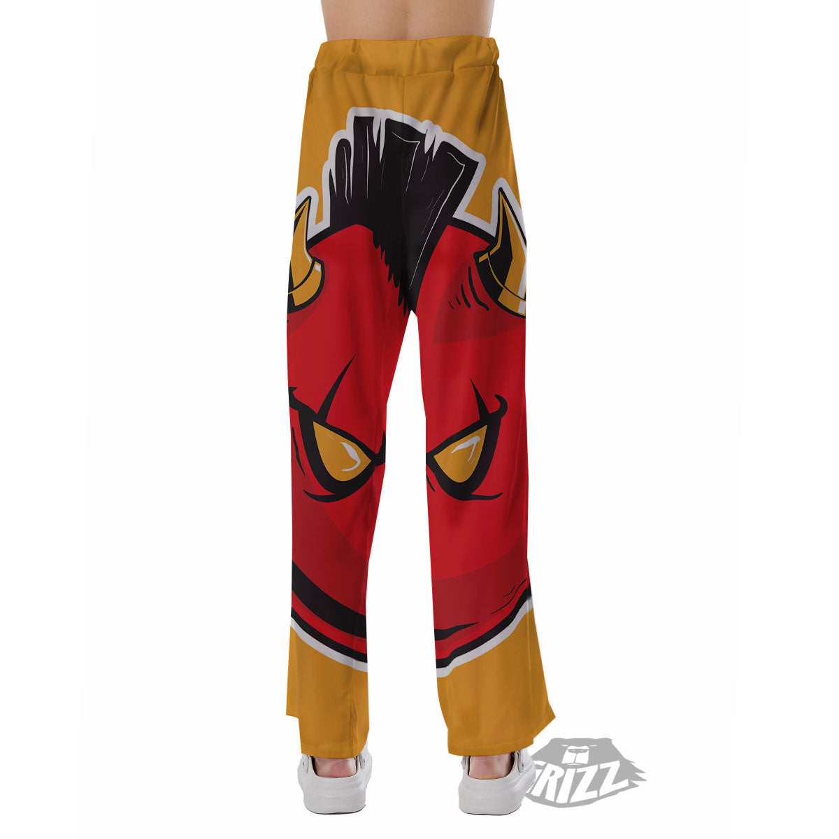 Punk Devil Mohawk Print Pajama Pants-grizzshop
