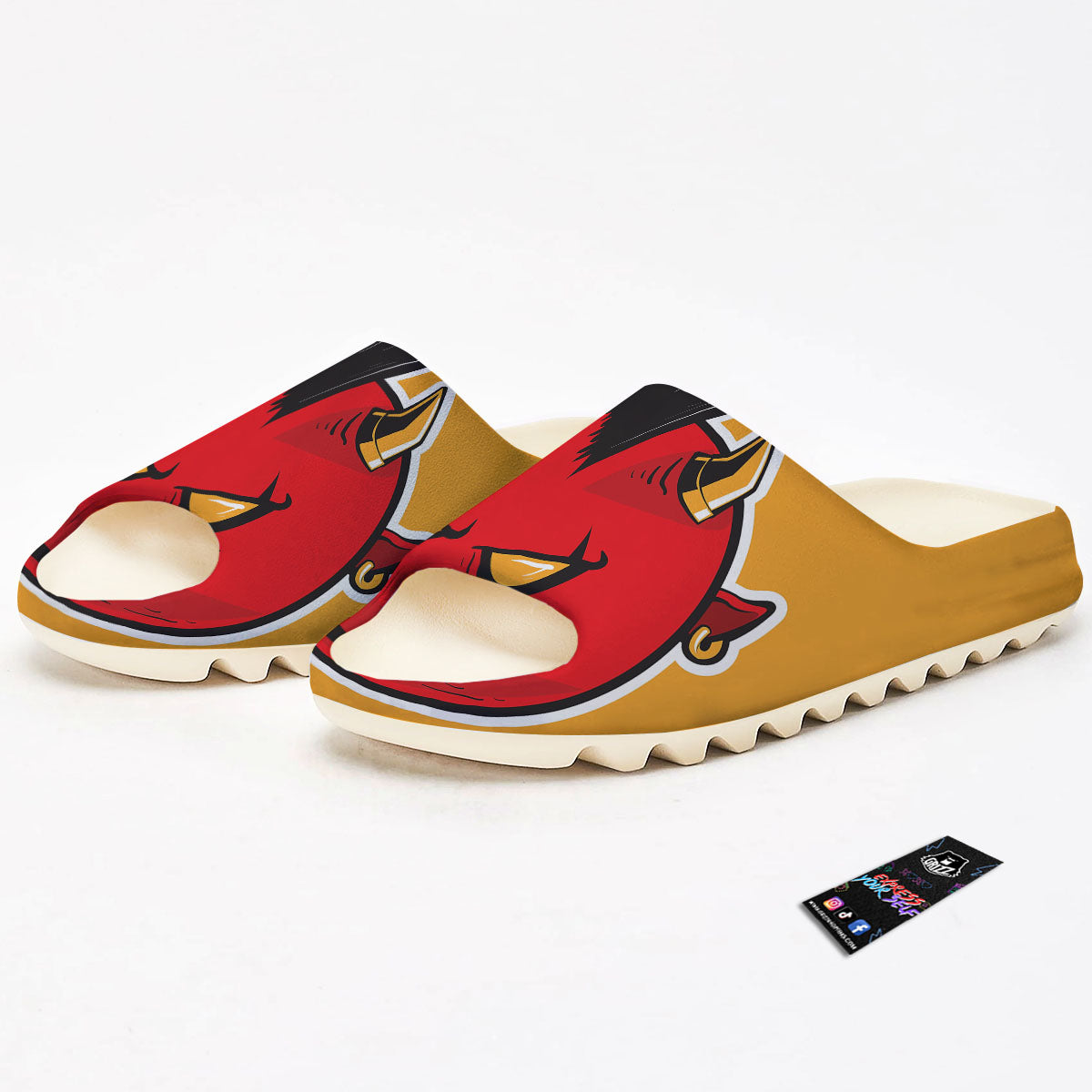 Punk Devil Mohawk Print Sandals-grizzshop