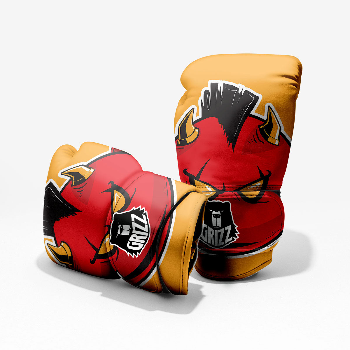 Punk Devil Mohawk Print Sparring Gloves-grizzshop