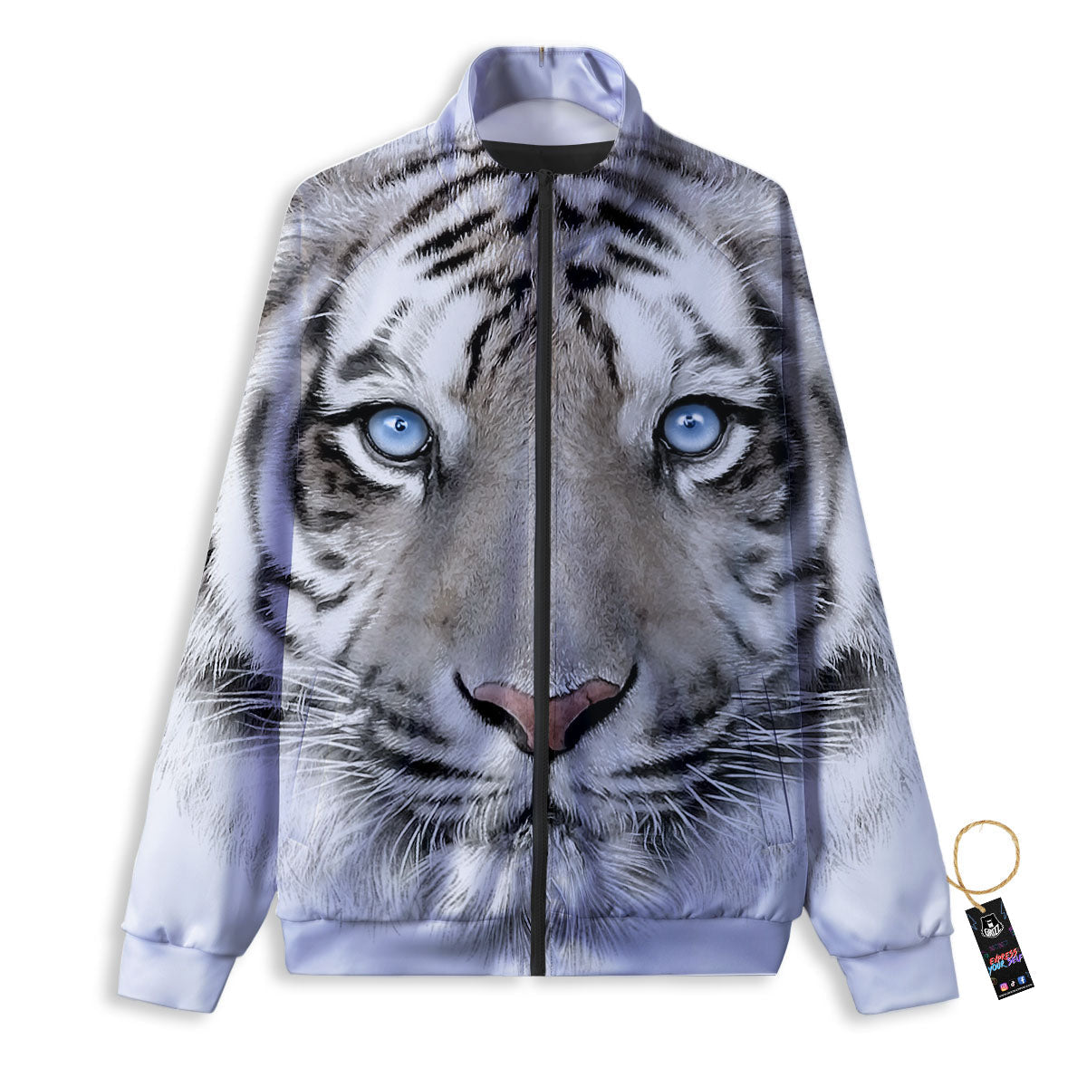 Punk Unicorn Print Track Jacket-grizzshop