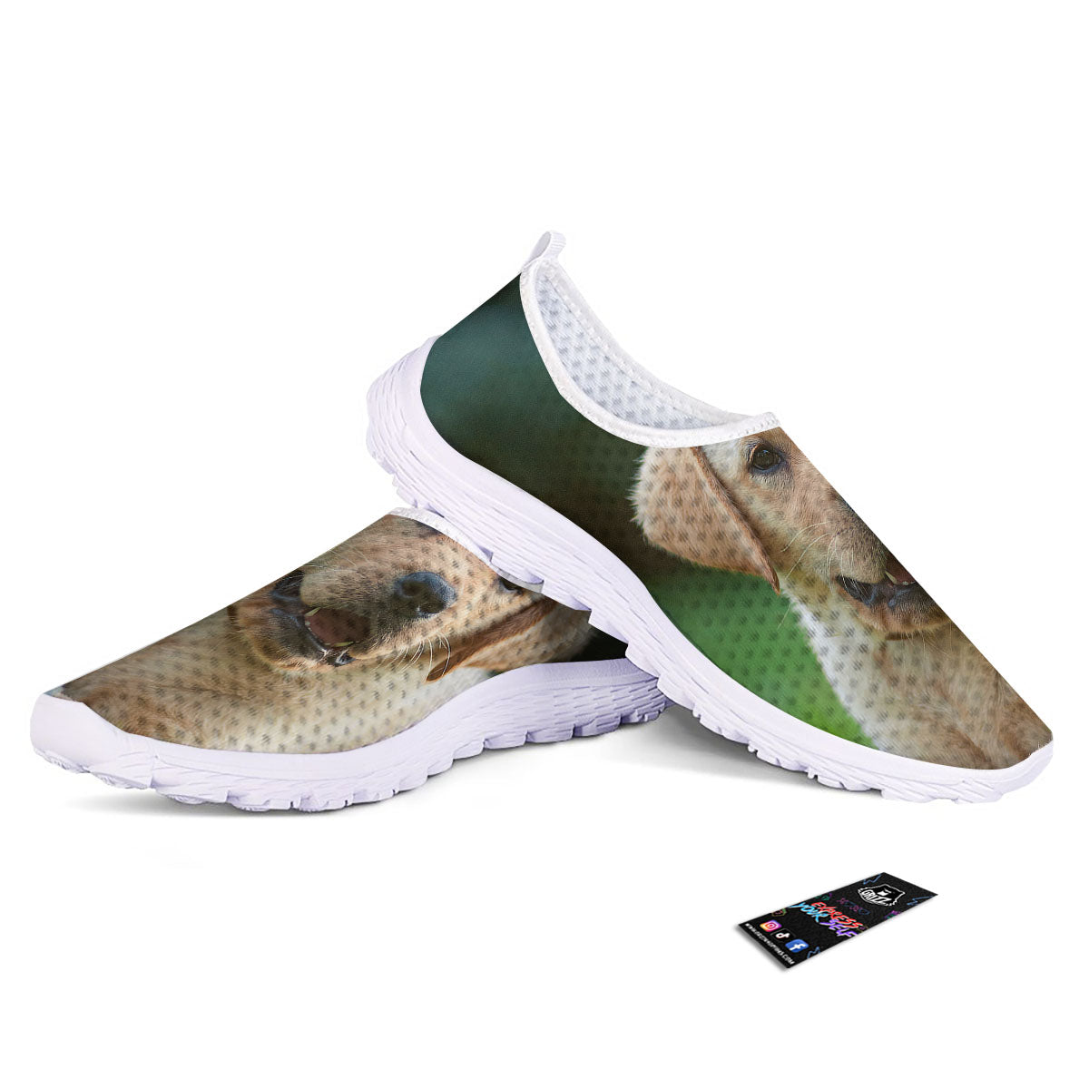 Puppy And Labrador Retriever Print Nurse Shoes-grizzshop