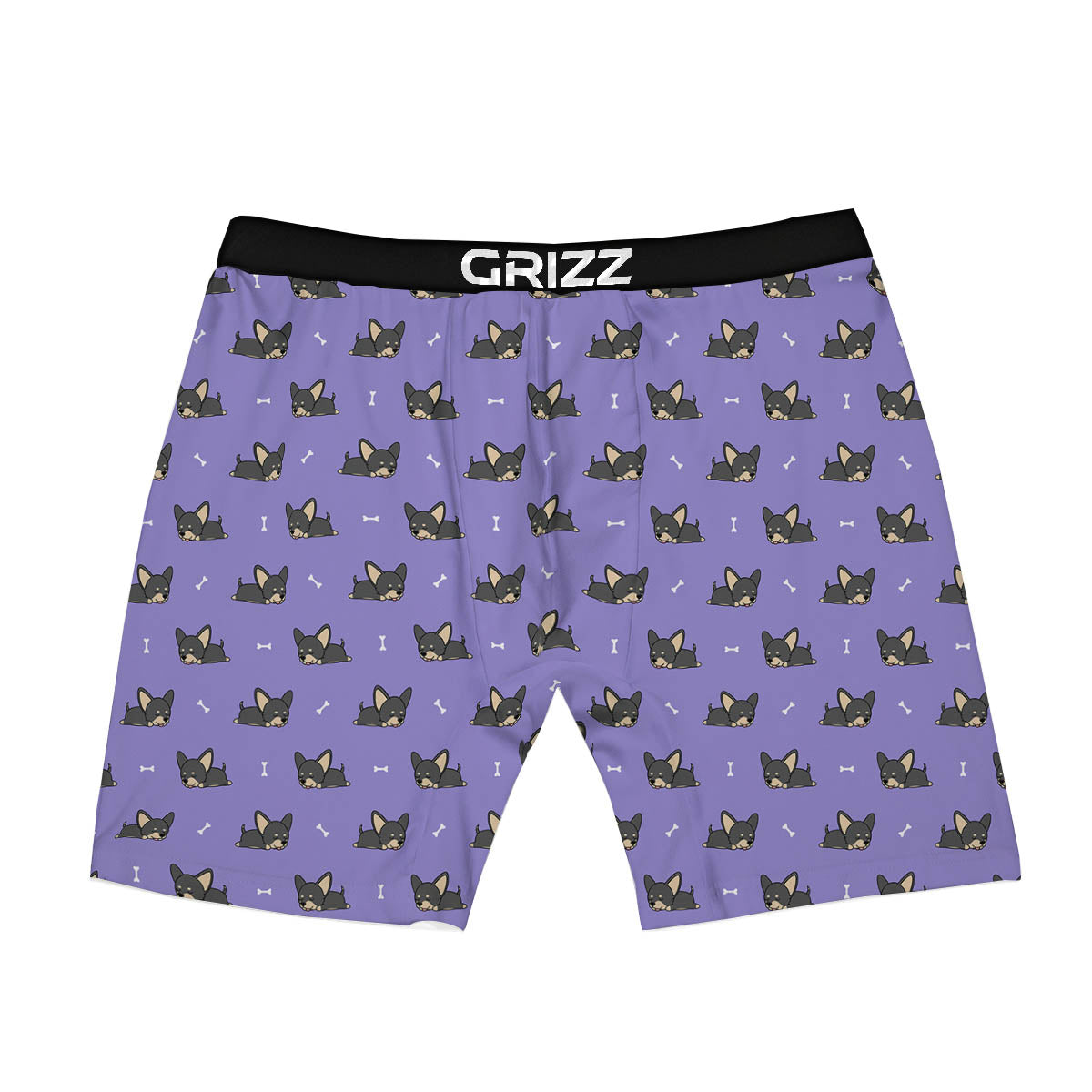 Puppy Chihuahua Print Pattern Boxer Briefs-grizzshop