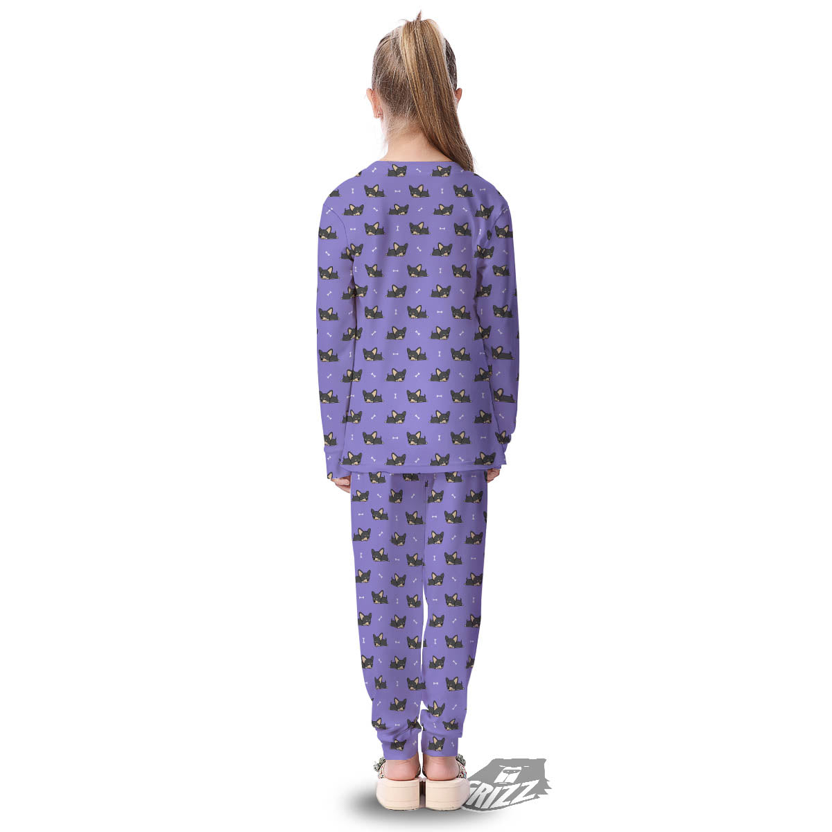 Puppy Chihuahua Print Pattern Kid's Pajamas-grizzshop