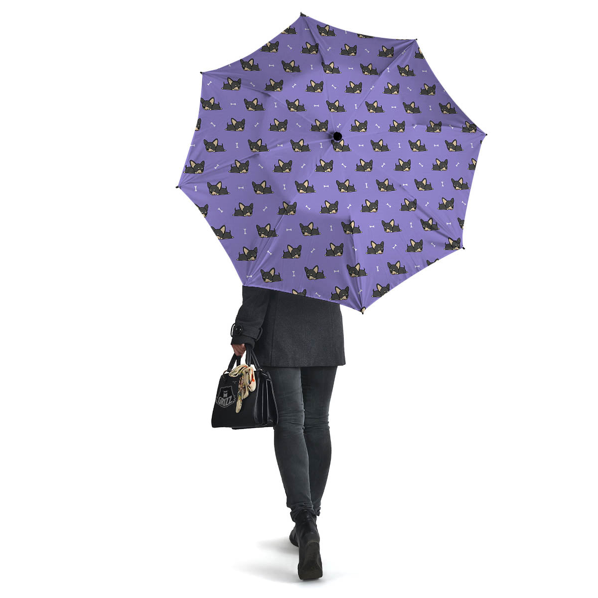 Puppy Chihuahua Print Pattern Umbrella-grizzshop