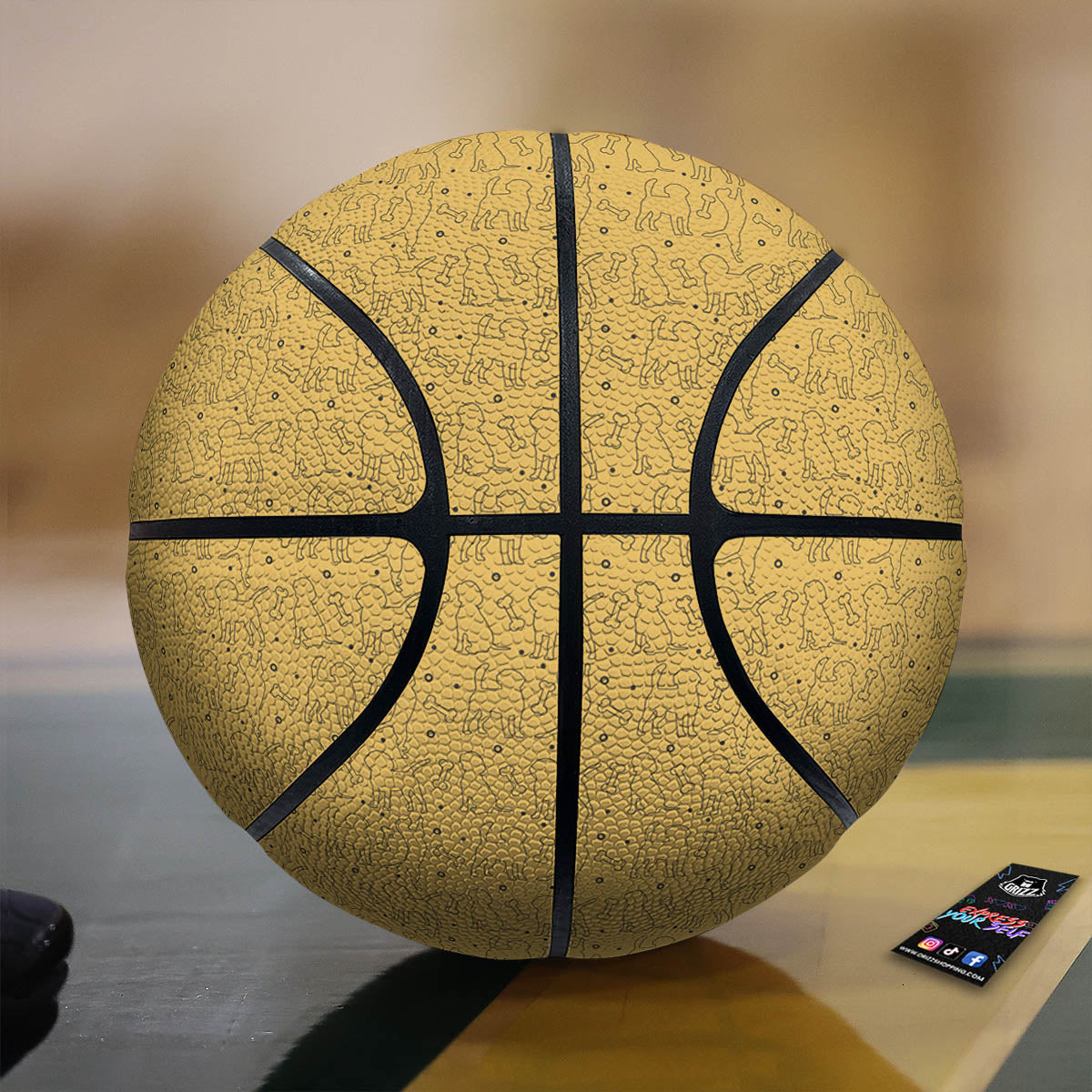 Puppy Cute Beagle Print Pattern Basketball-grizzshop