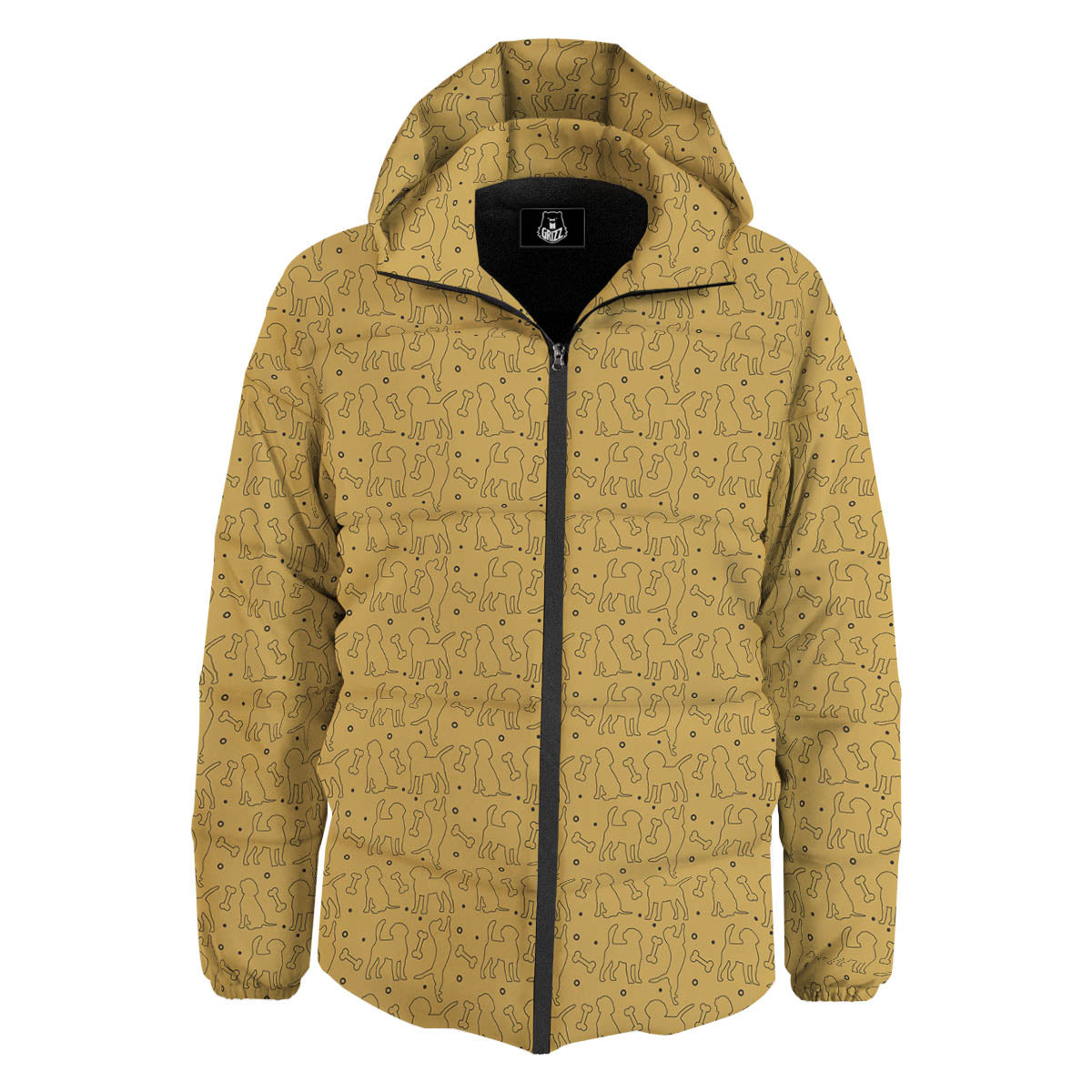 Puppy Cute Beagle Print Pattern Down Jacket-grizzshop