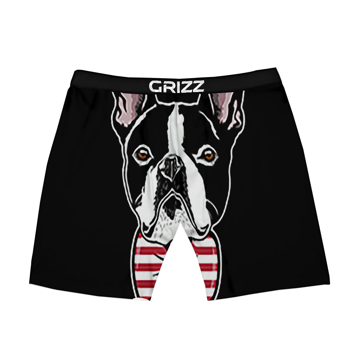 Puppy Faces Boston Terrier Print Boxer Briefs-grizzshop