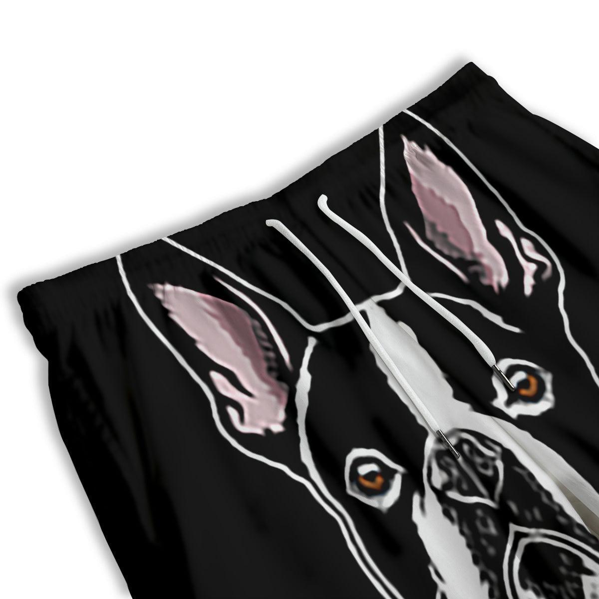 Puppy Faces Boston Terrier Print Men's Athletic Shorts