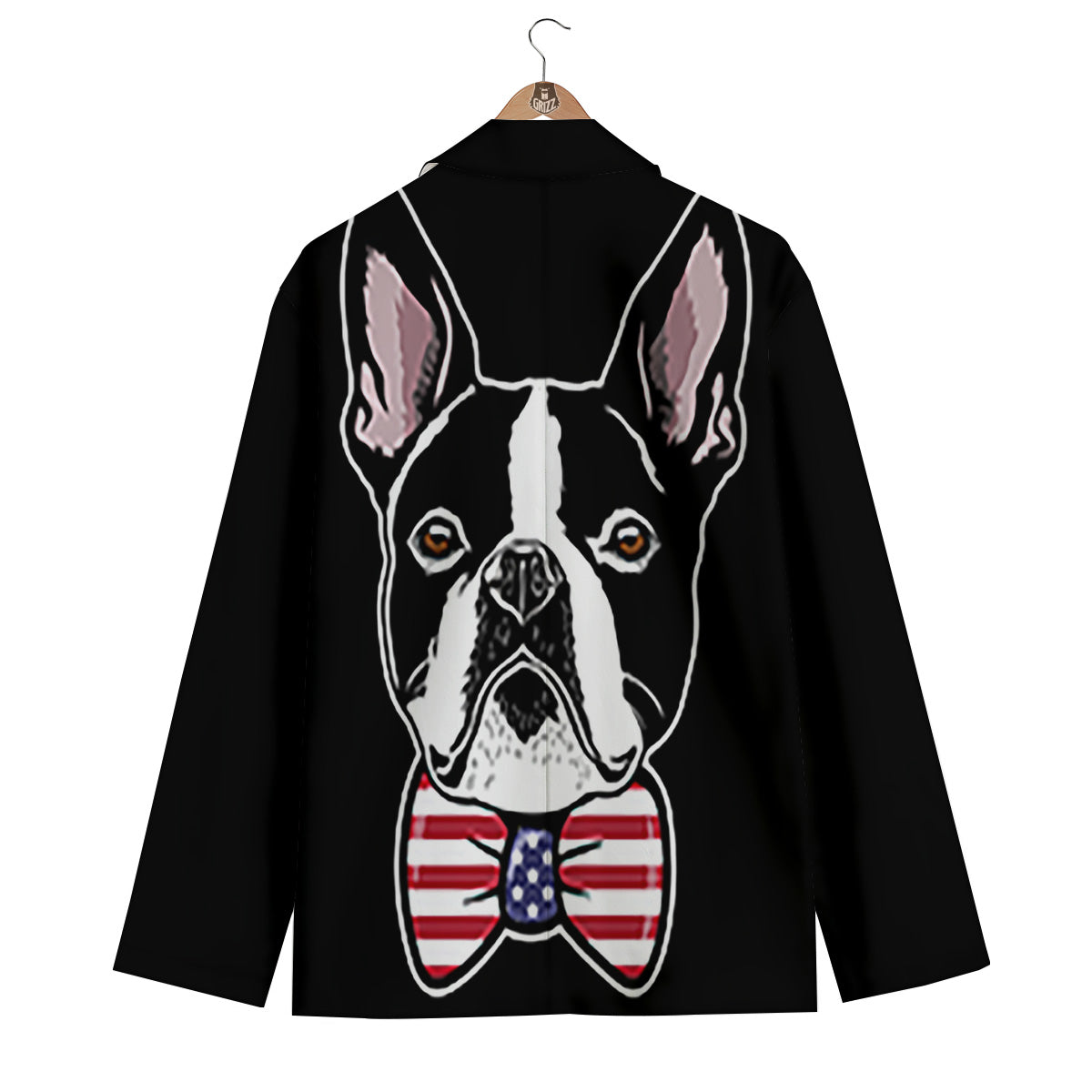 Puppy Faces Boston Terrier Print Men's Blazer-grizzshop