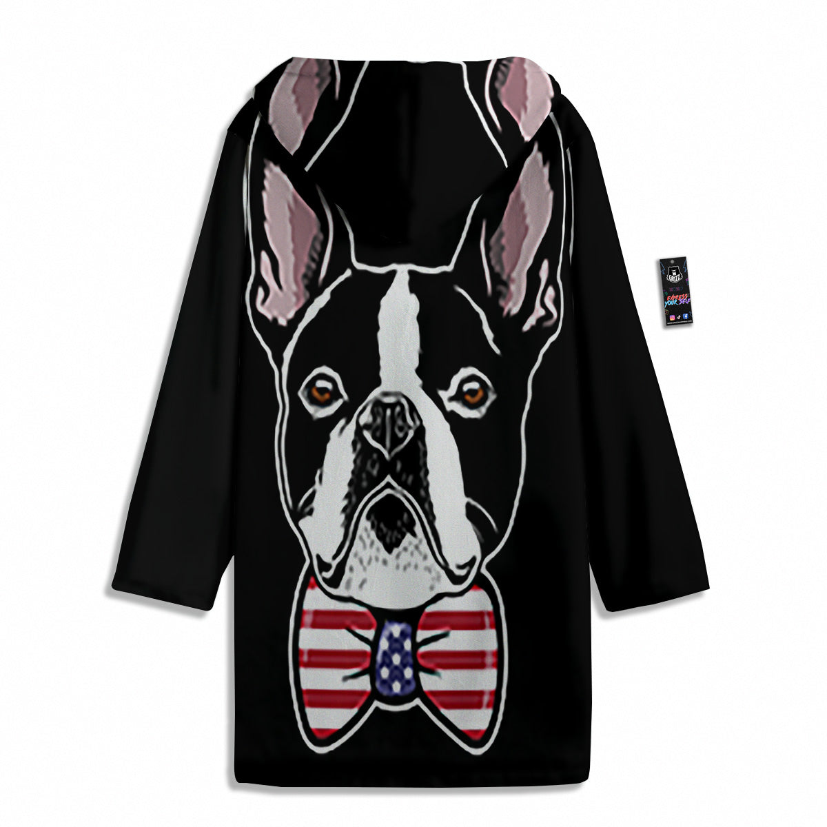 Puppy Faces Boston Terrier Print Men's Windbreaker Jacket-grizzshop