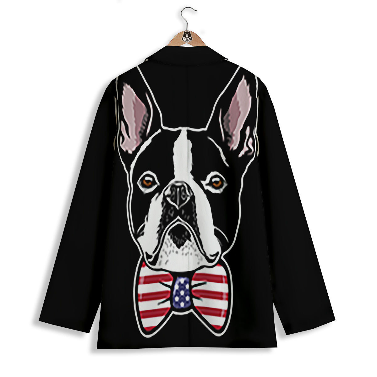 Puppy Faces Boston Terrier Print Women's Blazer-grizzshop