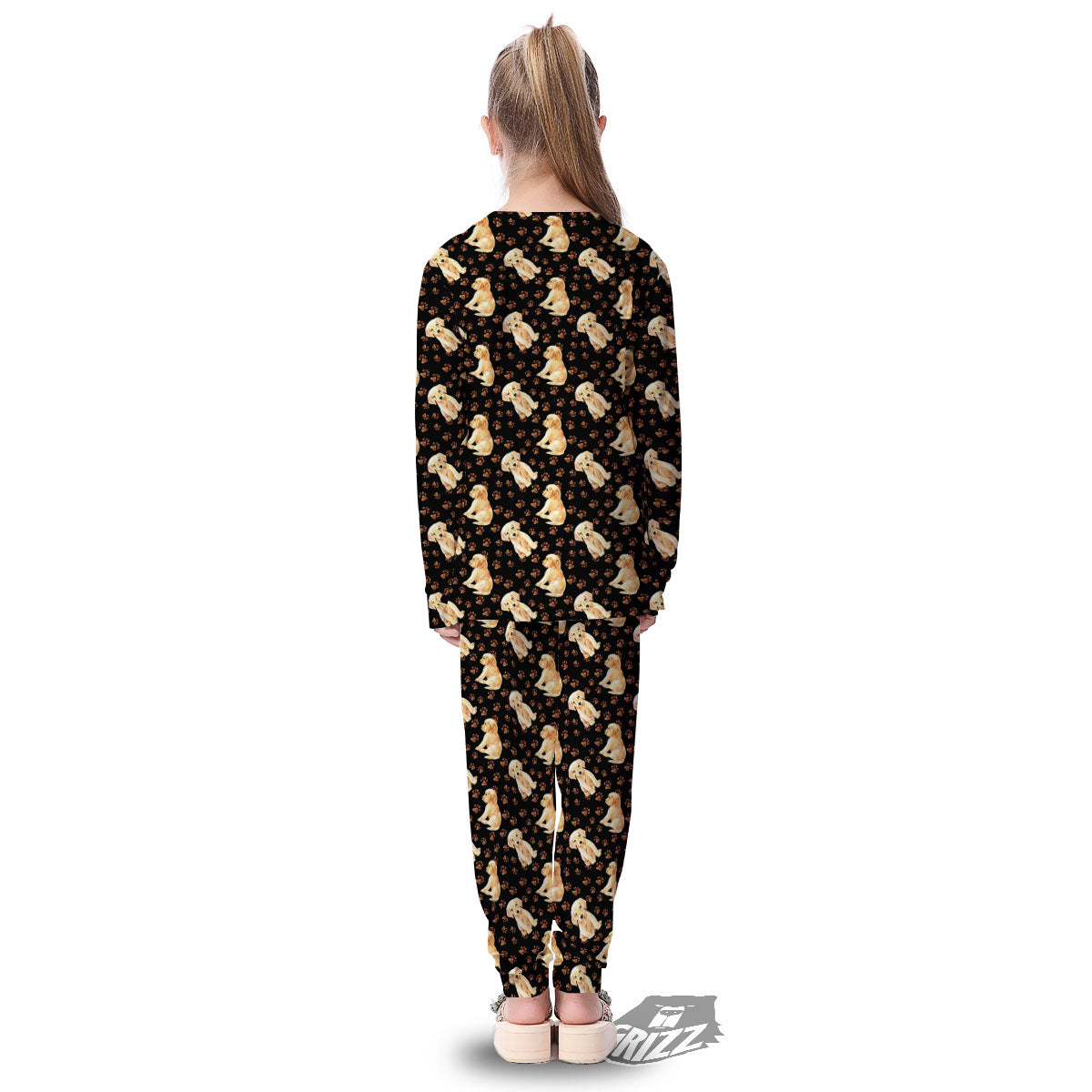 Puppy Labrador Retriever Print Pattern Kid's Pajamas-grizzshop