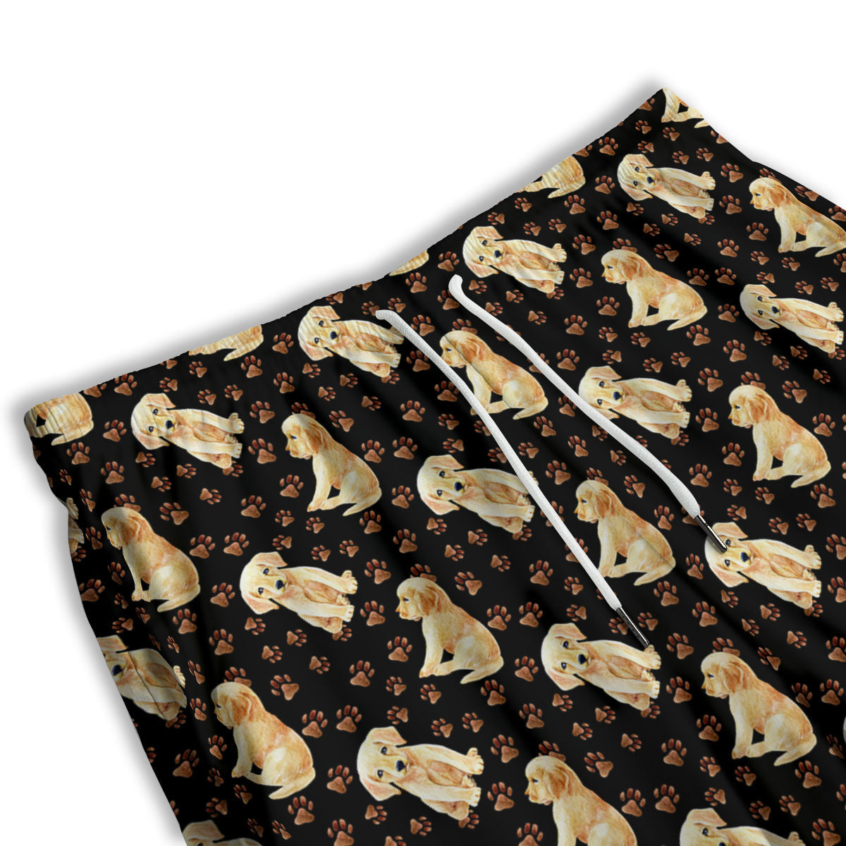 Puppy Labrador Retriever Print Pattern Men's Athletic Shorts