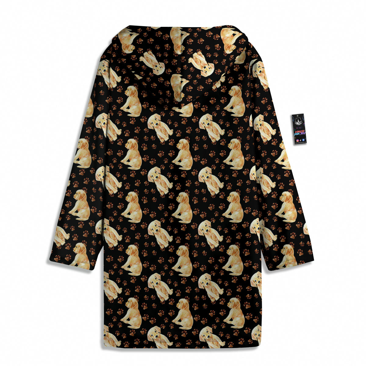 Puppy Labrador Retriever Print Pattern Men's Windbreaker Jacket-grizzshop
