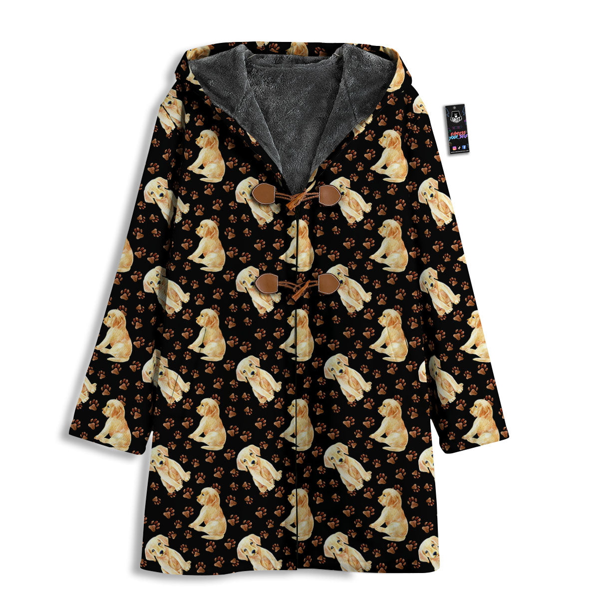 Puppy Labrador Retriever Print Pattern Men's Windbreaker Jacket-grizzshop
