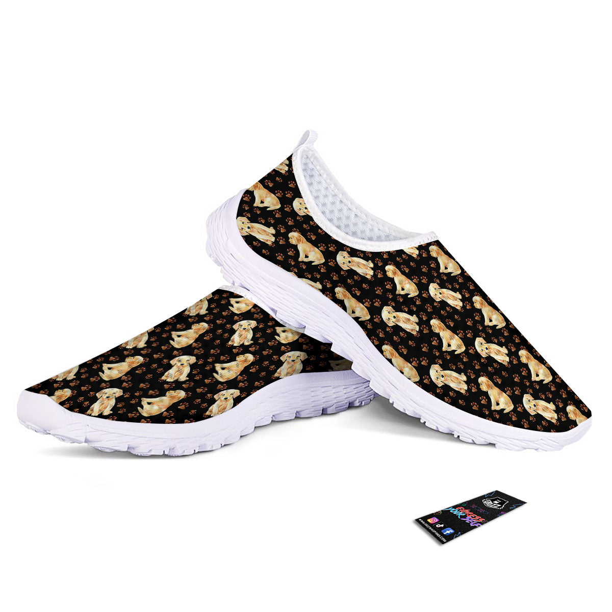 Puppy Labrador Retriever Print Pattern Nurse Shoes-grizzshop