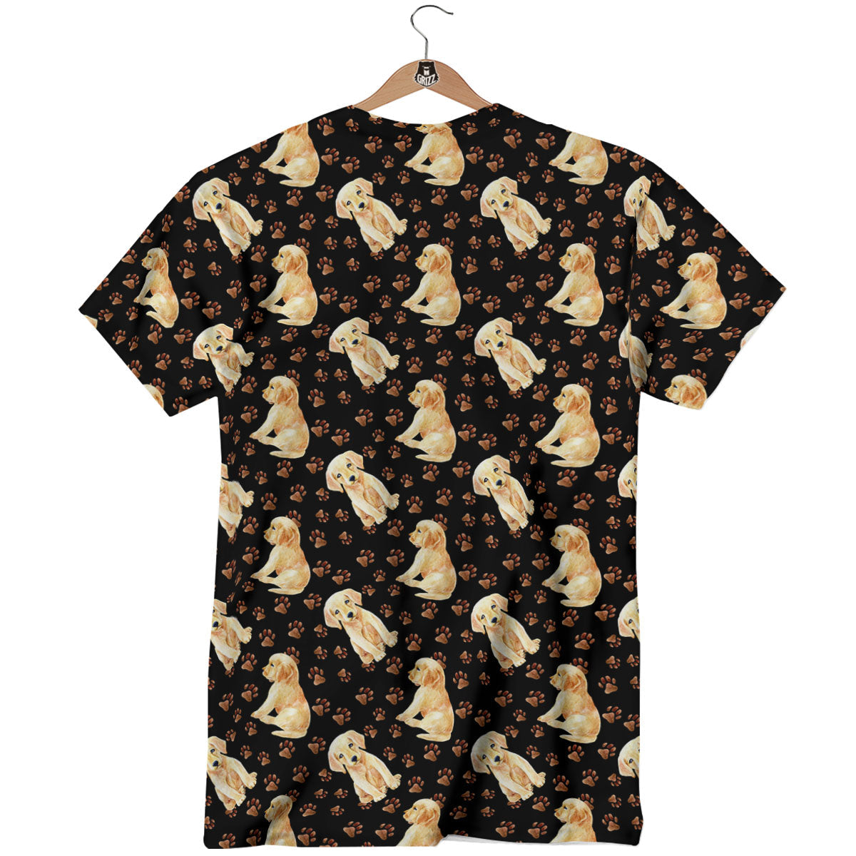 Puppy Labrador Retriever Print Pattern T-Shirt-grizzshop