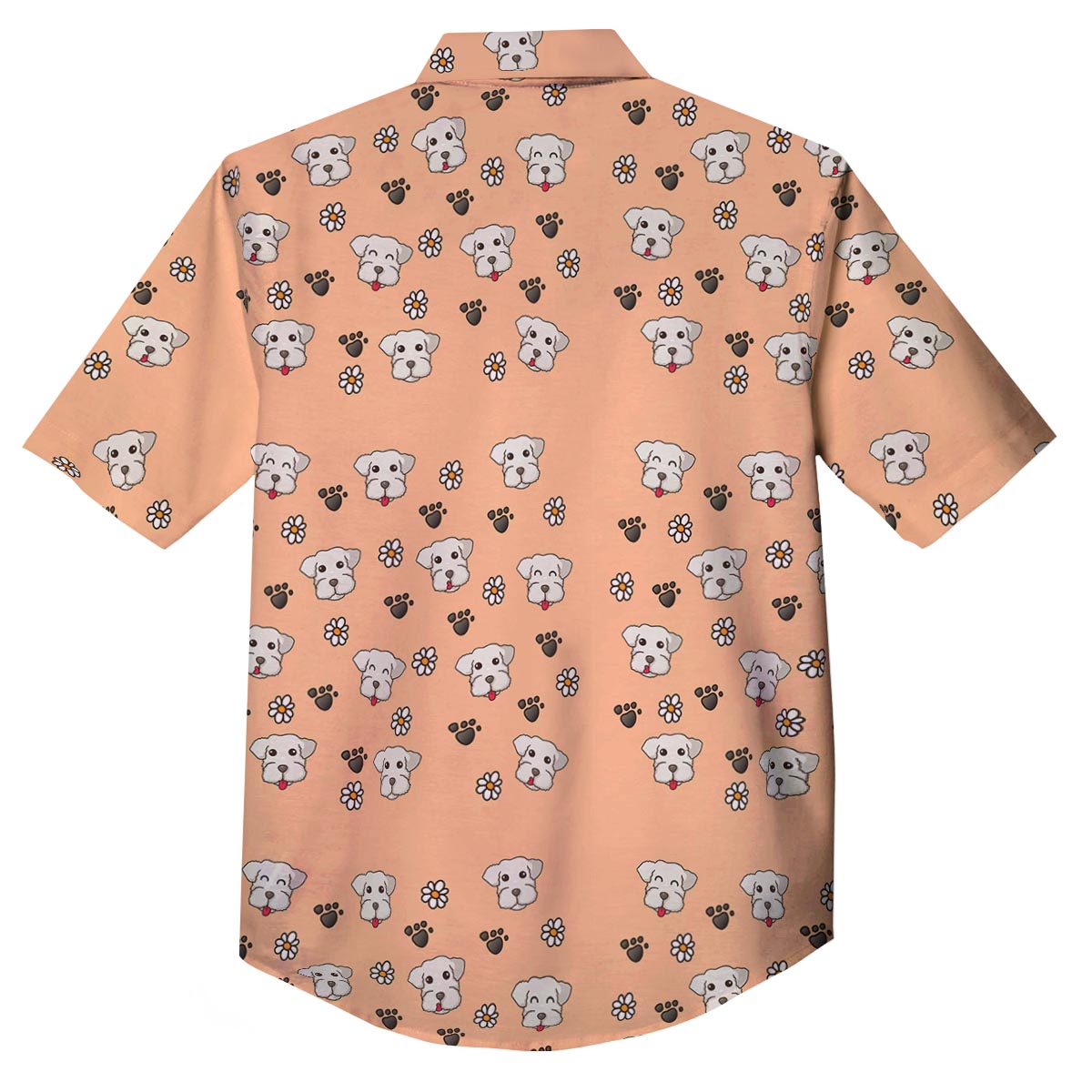 Puppy Shih Tzu Print Pattern Button Up Shirt-grizzshop