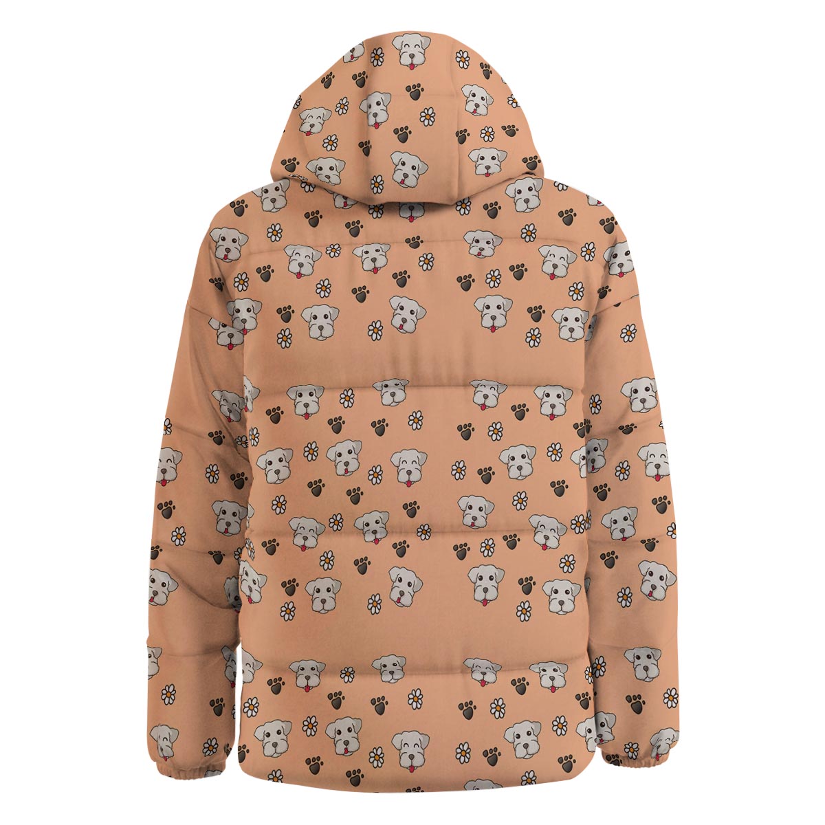 Puppy Shih Tzu Print Pattern Down Jacket-grizzshop