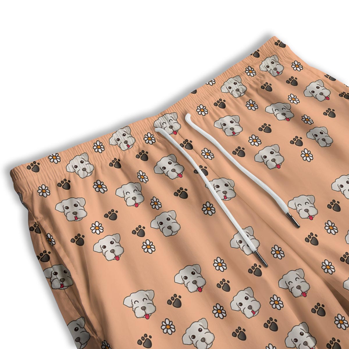 Puppy Shih Tzu Print Pattern Men's Athletic Shorts