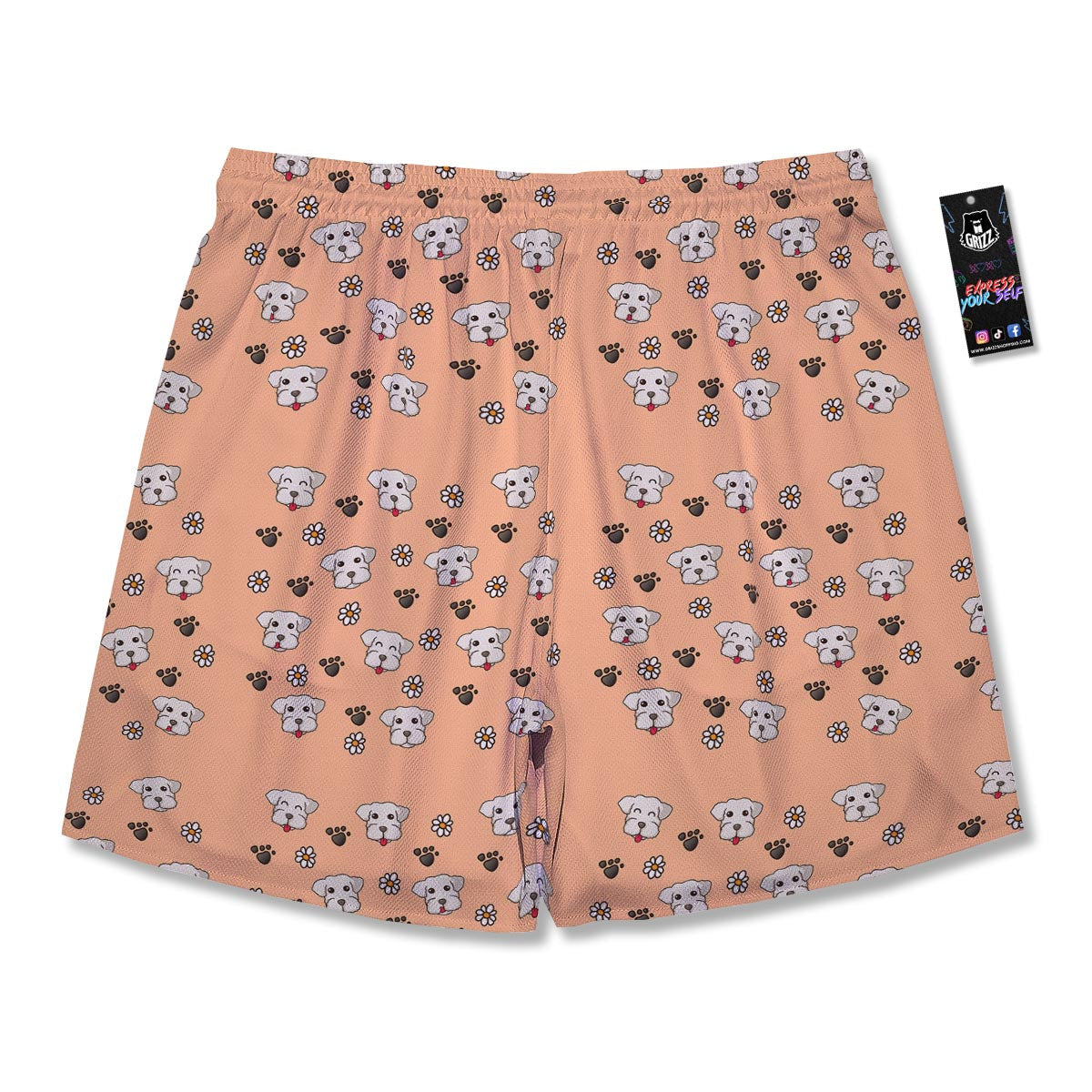 Puppy Shih Tzu Print Pattern Men's Running Shorts-grizzshop