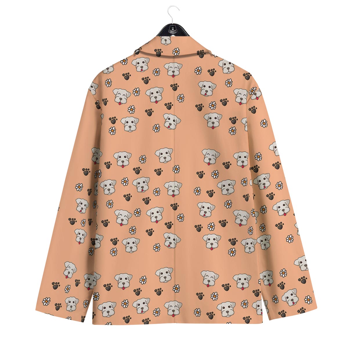 Puppy Shih Tzu Print Pattern Men's Sport Coat-grizzshop
