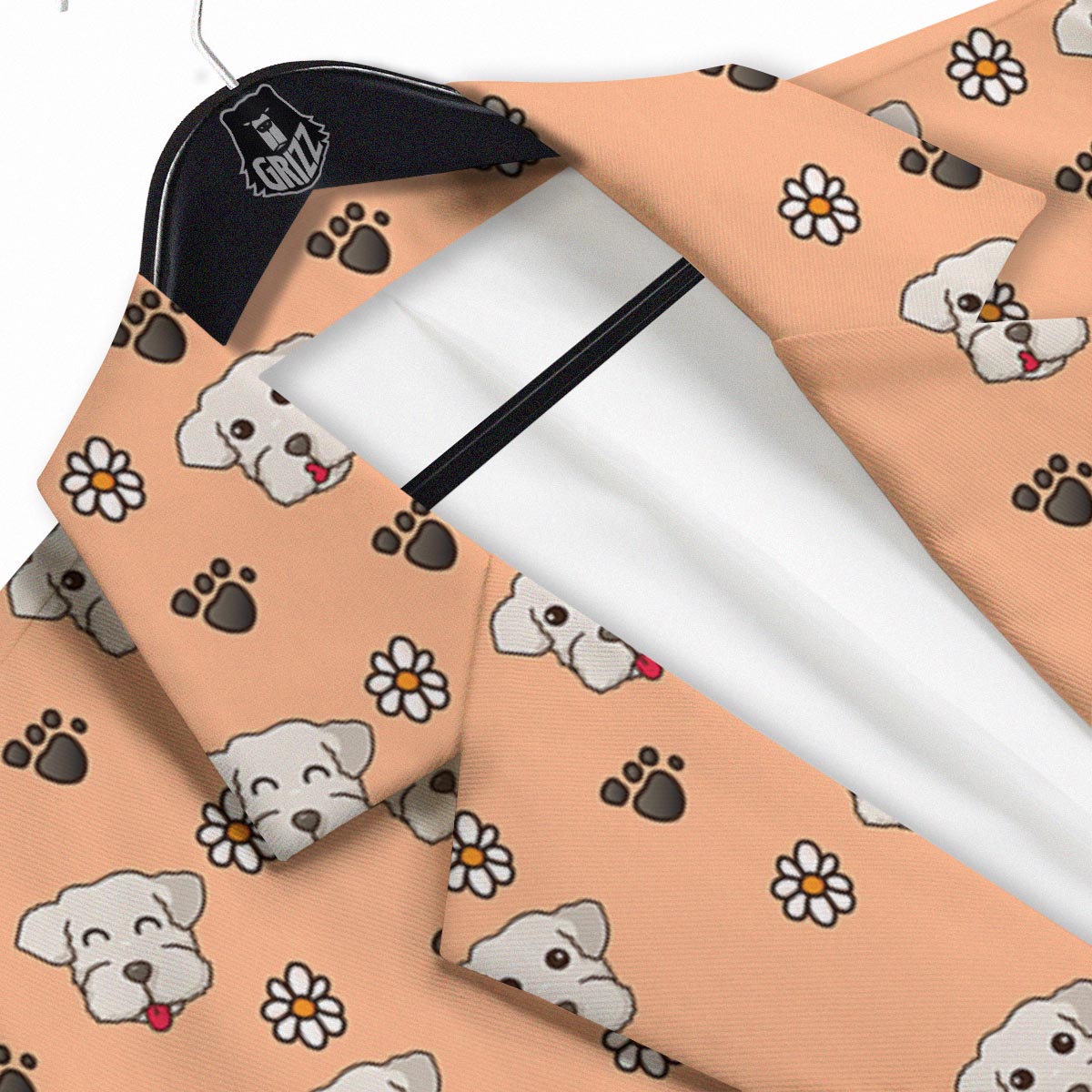 Puppy Shih Tzu Print Pattern Men's Sport Coat-grizzshop