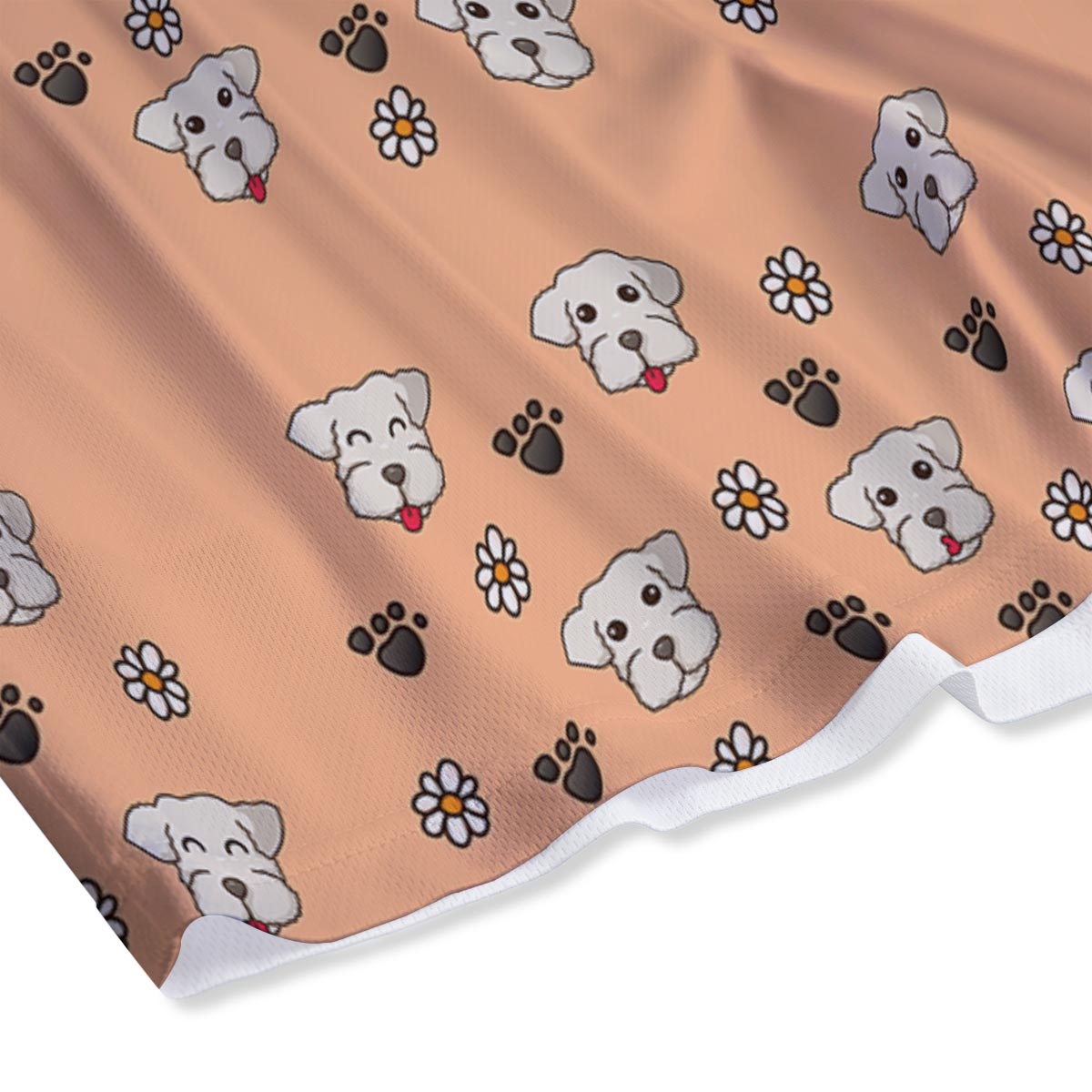 Puppy Shih Tzu Print Pattern Mesh Shorts