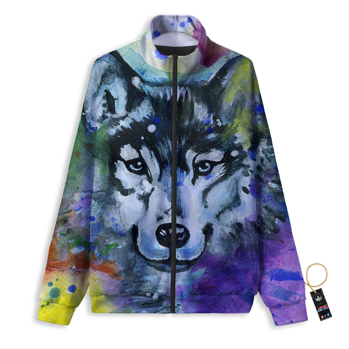 Puppy Shih Tzu Print Pattern Track Jacket-grizzshop