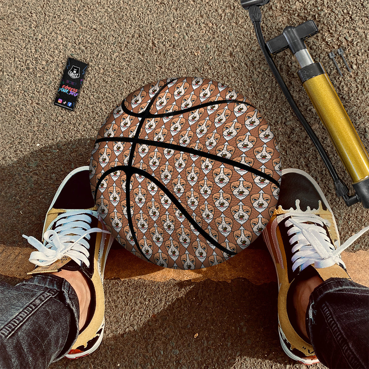 Puppy Adorable Beagle Print Pattern Basketball