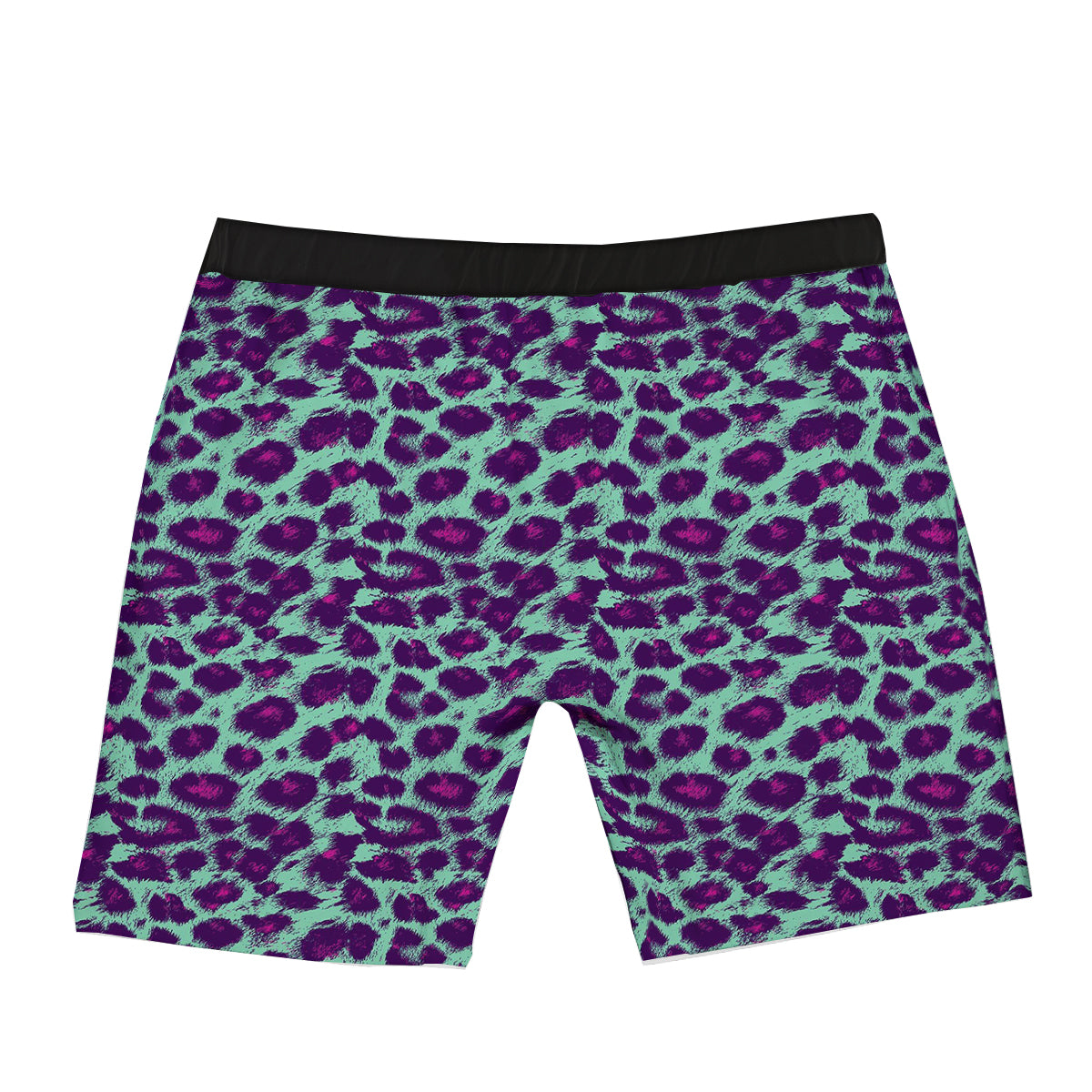 Purple And Blue Neon Leopard Print Boxer Briefs-grizzshop