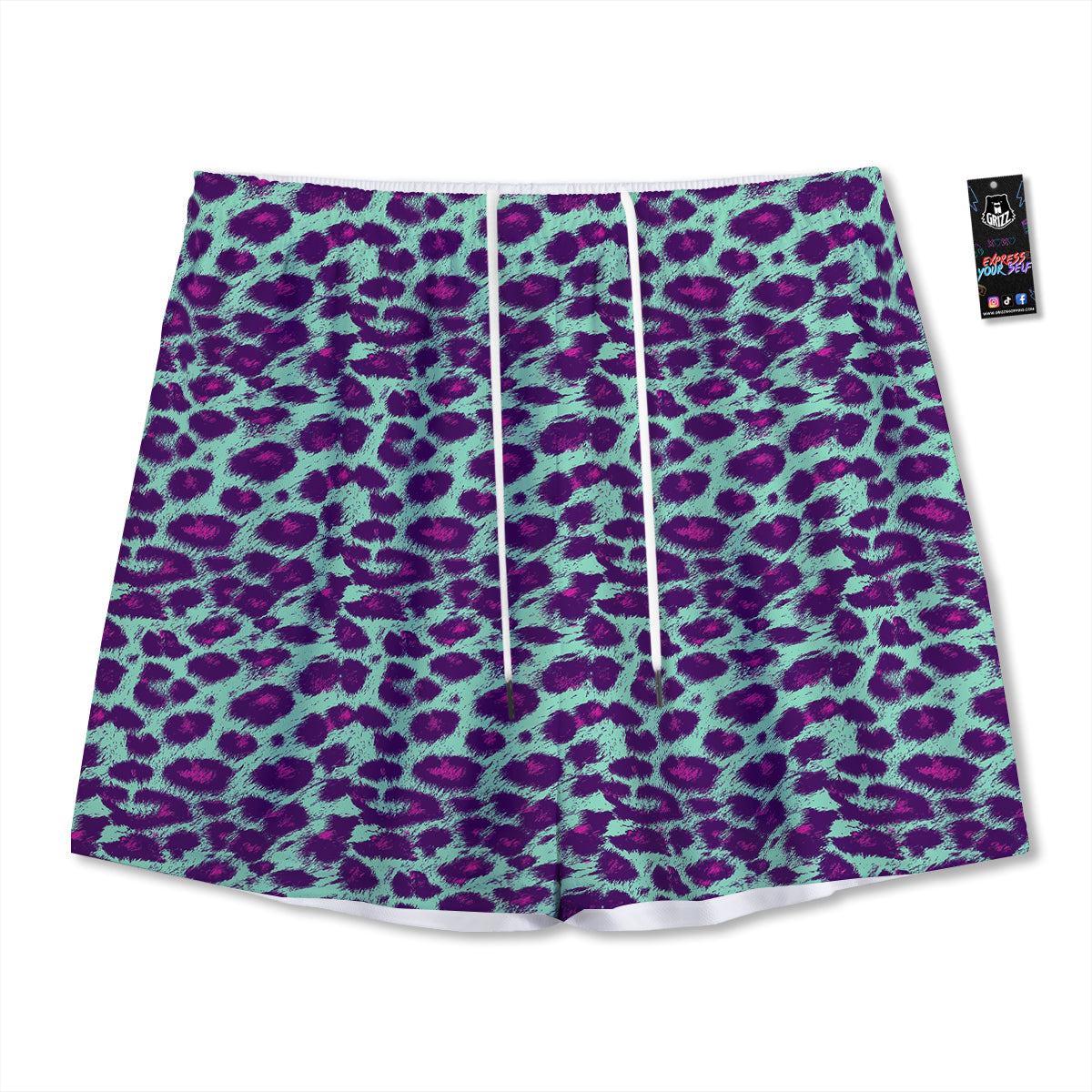Reiki Golden Print Mesh Shorts