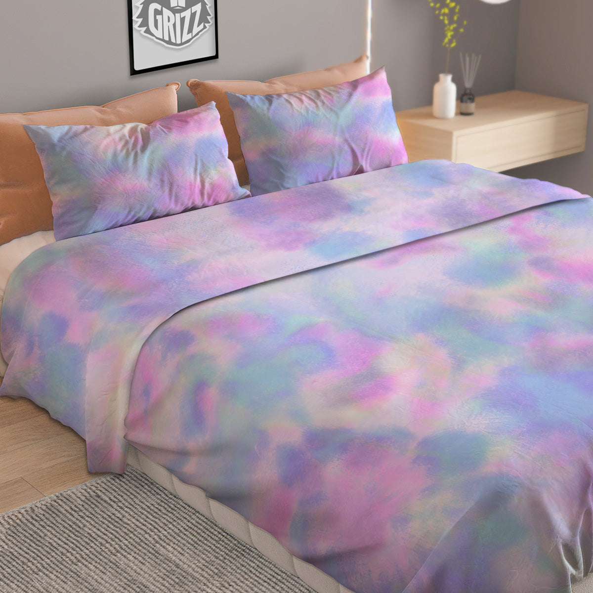Planets Doodle Print Pattern Duvet Cover Bedding Set