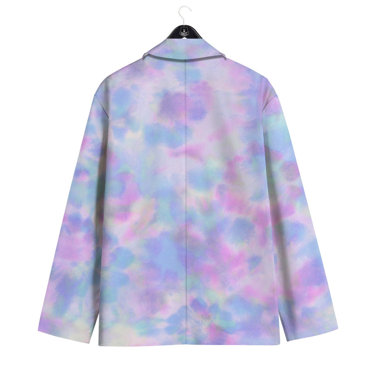 Purple And Blue Tie Dye Shibori Print Men's Sport Coat-grizzshop