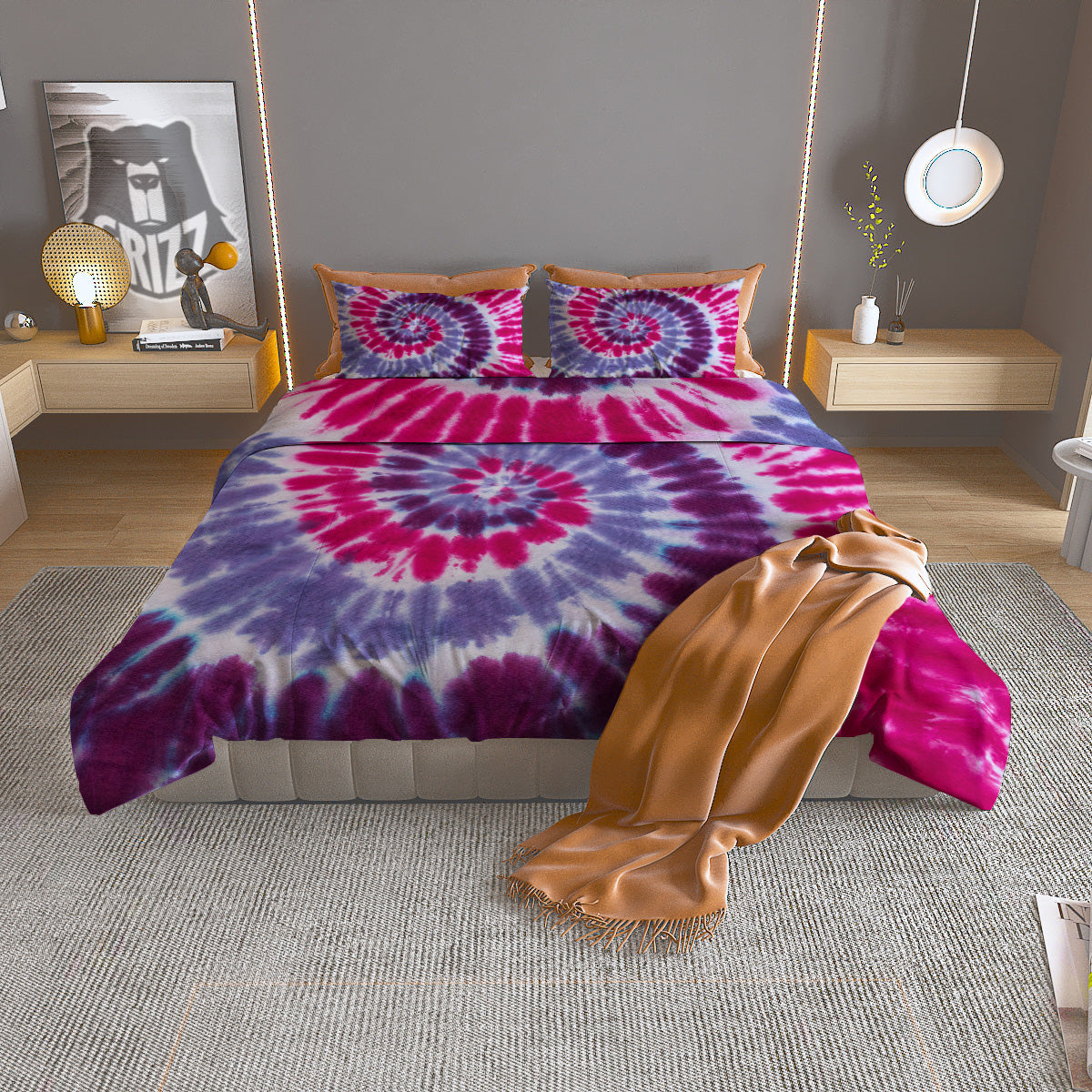 Planets Fantasy Print Pattern Duvet Cover Bedding Set