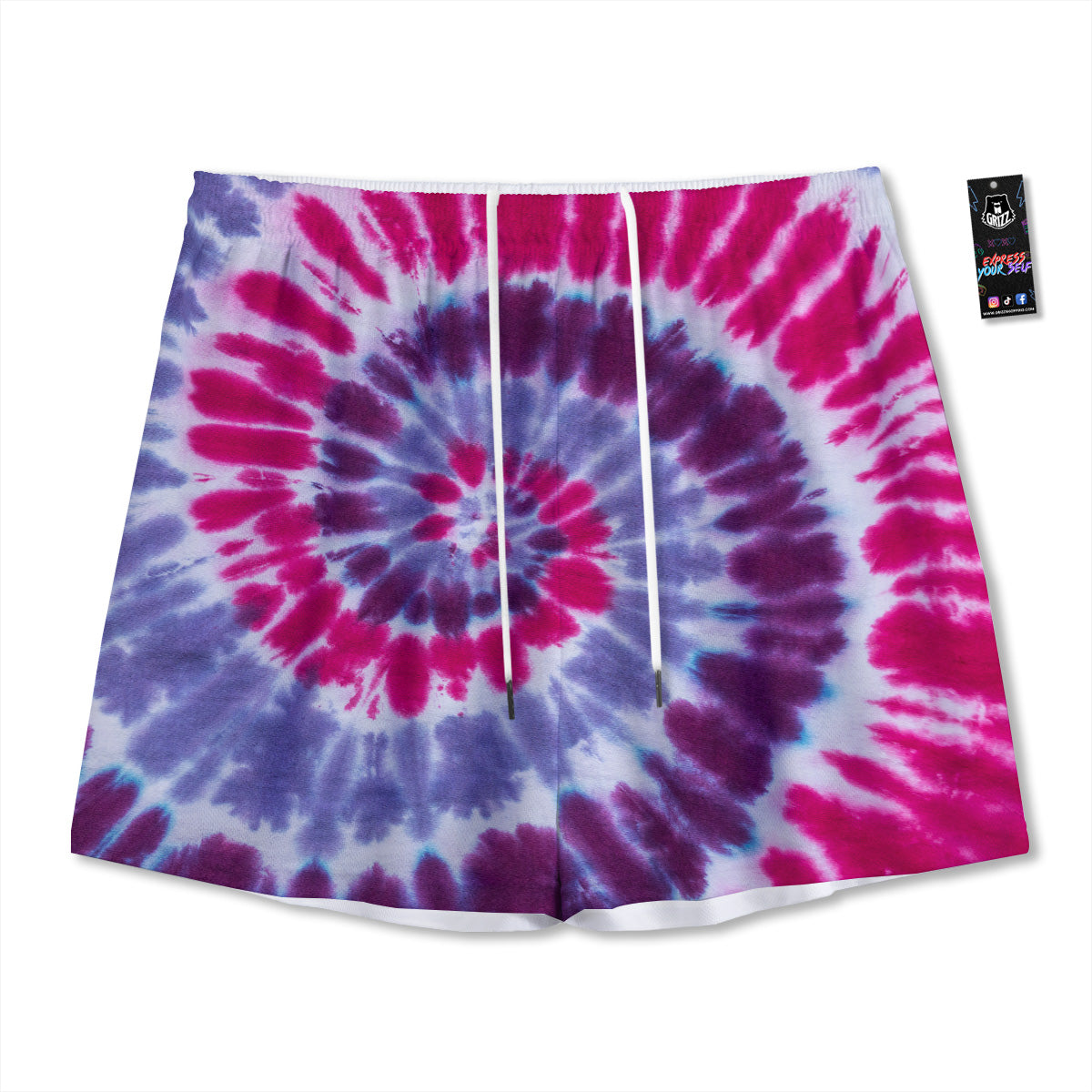 Planets Fantasy Print Pattern Mesh Shorts