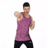 Purple Bandana Print Men's Tank Top-grizzshop