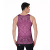 Purple Bandana Print Men's Tank Top-grizzshop