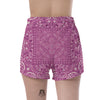 Purple Bandana Print Women's Shorts-grizzshop