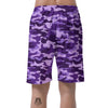 Purple Camo Print Men's Shorts-grizzshop